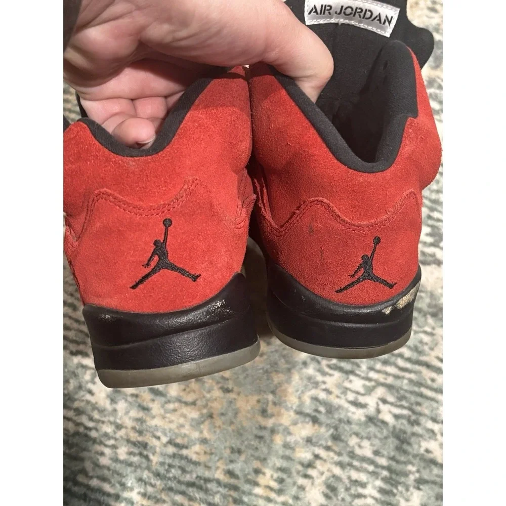 Size 8 - Air Jordan 5 Retro Raging Bull Red Suede‎